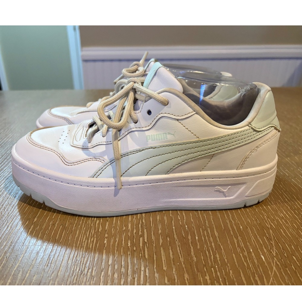 PUMA Women White Platform Sneakers 400368-05 Chunky Casual Shoes Size 8
